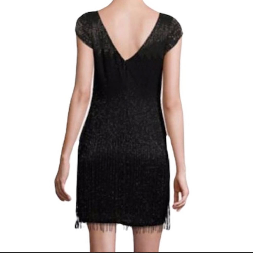 Aidan Mattox Beaded Fringe Dress - Size 4 - Picture 3 of 12